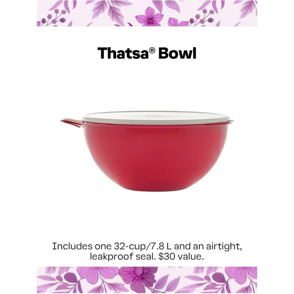 Thatsa® Bowl in Red with Lid